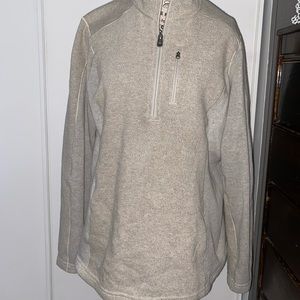 Long Sleeve Tan Cozy Sweater, Good for Hikes!